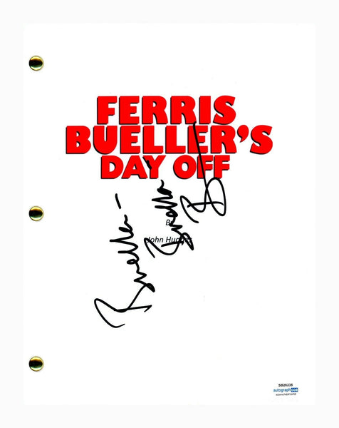 Ben Stein Signed Autographed Ferris Bueller's Day Off Full Movie Script ACOA COA