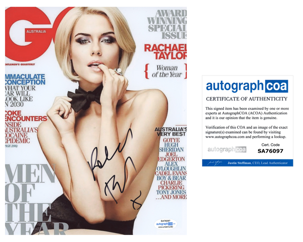 Rachael Taylor Signed Autographed 8x10 Photo Transformers Sexy Actress ACOA COA