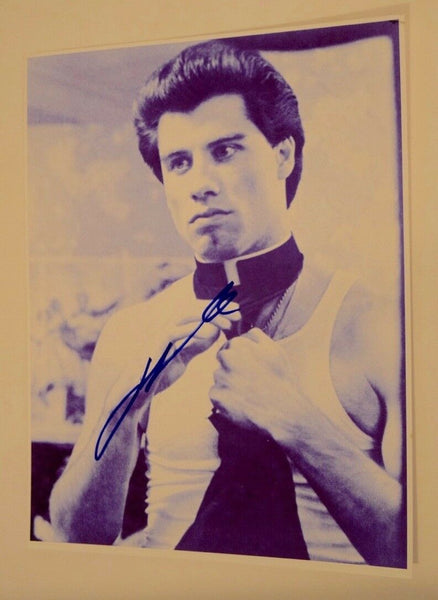 John Travolta Signed Autographed 11x14 Photo GREASE SATURDAY NIGHT FEVER COA VD