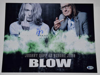 George Jung Signed 11x14 Photo Blow Boston Smuggler Johnny Depp Beckett COA