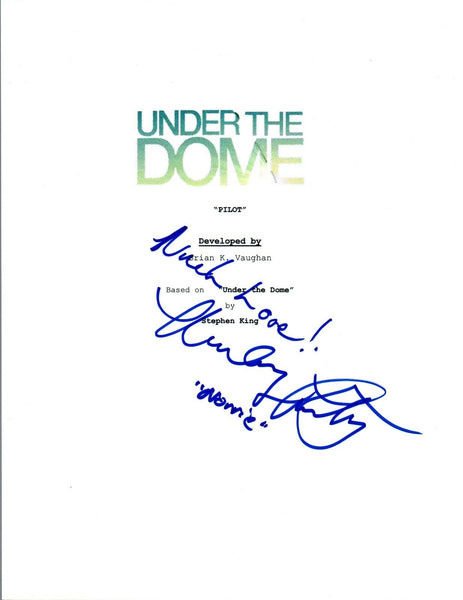 Mackenzie Lintz Signed Autographed UNDER THE DOME Pilot Episode Script COA VD