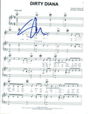 Steve Stevens Signed Autograph Michael Jackson DIRTY DIANA Sheet Music Page COA