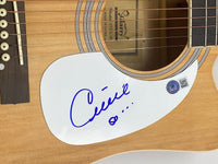 Celine Dion Signed Autographed Full Size Acoustic Guitar Titanic Beckett COA