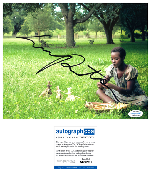 Lupita Nyong'o Signed Autograph 8x10 Photo 12 Years A Slave Actress ACOA COA