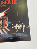 Clive Barker Signed Hellraiser III Hell On Earth 11x17 Movie Poster Beckett COA