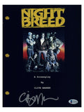 Clive Barker Signed Autographed Nightbreed Movie Script Screenplay Beckett COA
