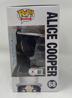 Alice Cooper Signed Autographed Funko Pop Rocks #68 Figure Beckett COA