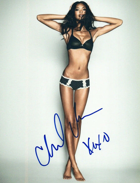 Chanel Iman Signed Autographed 8x10 Photo Hot Sexy Model COA VD