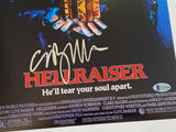 Clive Barker Signed Autographed Hellraiser 11x17 Movie Poster Photo Beckett COA