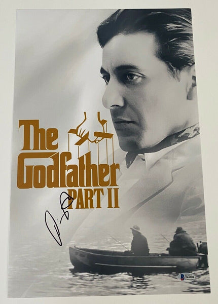 Al Pacino Signed Autograph THE GODFATHER PART II 11x17 Poster Photo Beckett COA