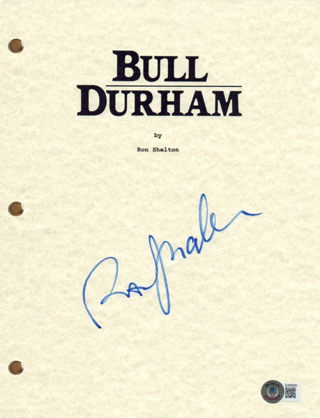 Ron Shelton Signed Autograph Bull Durham Movie Script Screenplay Beckett COA