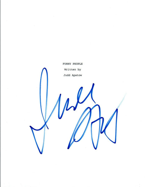 Judd Apatow Signed Autographed FUNNY PEOPLE Movie Script COA VD