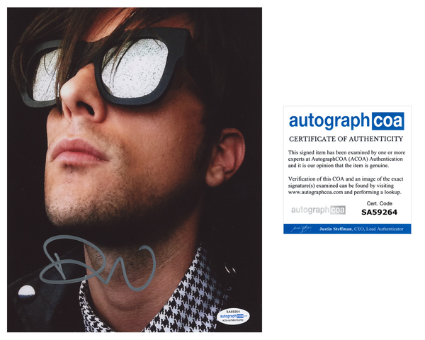 Dallon Weekes Signed Autograph 8x10 Photo Idkhow Panic At The Disco ACOA COA