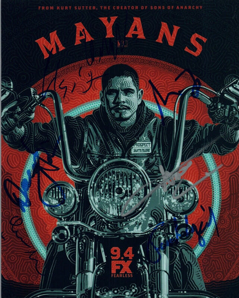 Mayans MC Cast Signed Autographed 8x10 Photo x7 Elgin James Michael Irby COA