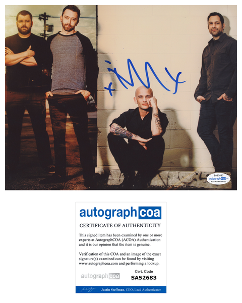 Tim McIlrath Signed Autographed 8x10 Photo Rise Against ACOA COA