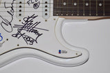 Red Hot Chili Peppers Signed Electric Guitar x4 Anthony Kiedis Flea Beckett COA