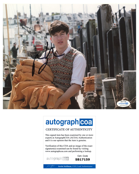 Barry Keoghan Signed Autographed 8x10 Photo Dunkirk The Eternals Actor ACOA COA