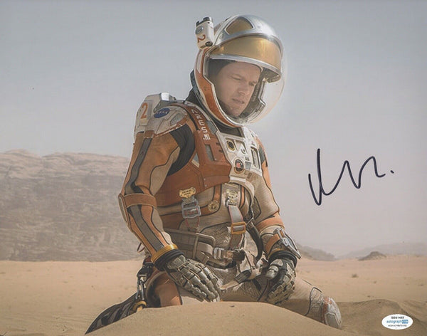 Matt Damon Signed Autographed 11x14 Photo The Martian Movie Actor ACOA COA