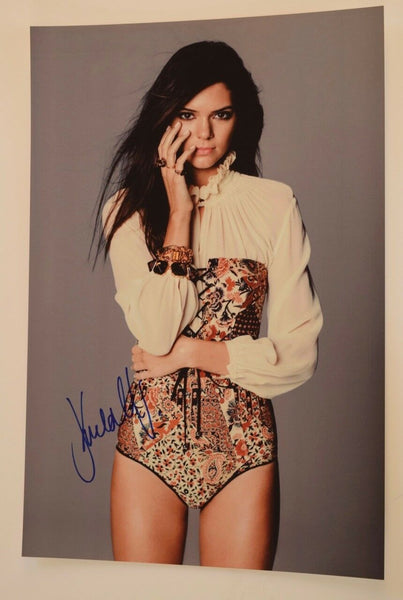 Kendall Jenner Signed Autographed 12x18 Photo Hot Sexy Model COA VD