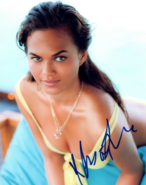 Chrissy Teigen Signed Autographed 8x10 Photo Hot Sexy SI Swimsuit Model COA VD