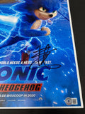 Ben Schwartz Signed Autograph Sonic The Hedgehog 12x18 Movie Poster Beckett COA