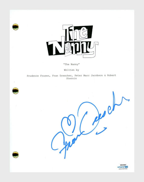Fran Drescher Signed Autographed The Nanny Pilot Script Full Screenplay ACOA COA