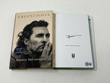 Matthew McConaughey Signed Autographed Hardcover Memoir Book Beckett COA