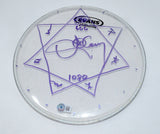 Danny Carey Tool Signed Stage Used 10" Drumhead Heptagram Autograph Beckett COA