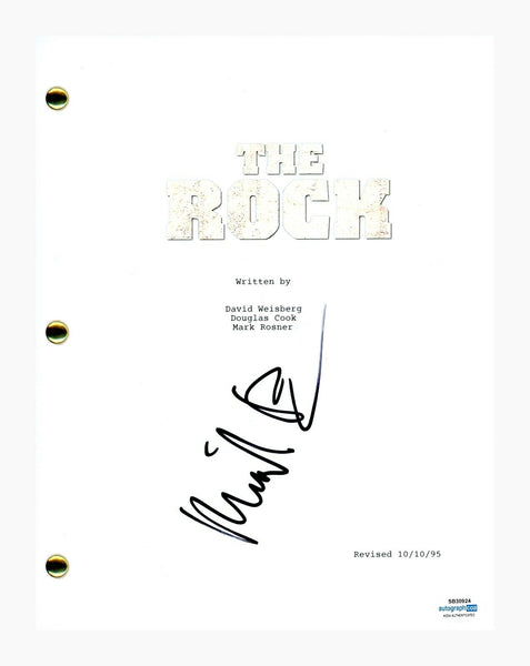 Michael Bay Signed Autographed The Rock Movie Script Full Screenplay ACOA COA