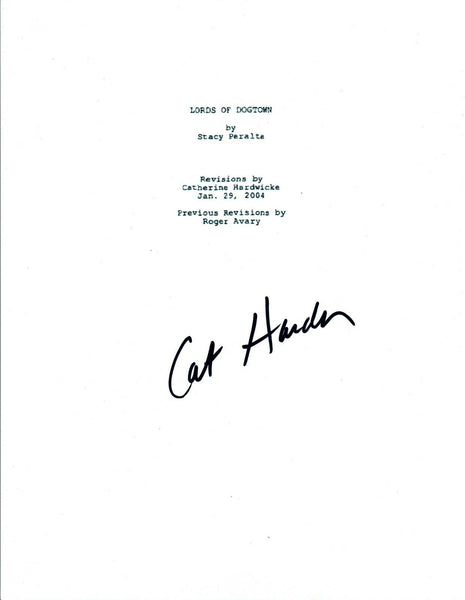 Catherine Hardwicke Signed Autographed LORDS OF DOGTOWN Movie Script COA