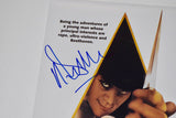 Malcolm McDowell Signed A Clockwork Orange 11x17 Movie Poster Photo Beckett COA