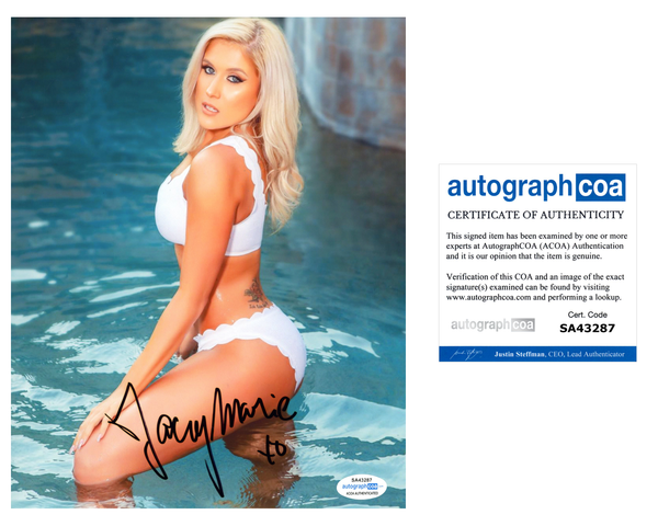 Miss Jacey Marie Signed Autographed 8x10 Photo Sexy Model ACOA COA