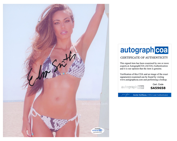 Elizabeth Smith Signed Autographed 8x10 Photo Sexy Playboy Model ACOA COA