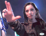 Emma Dumont Signed Autograph 8x10 Photo The Gifted Polaris Actress ACOA COA