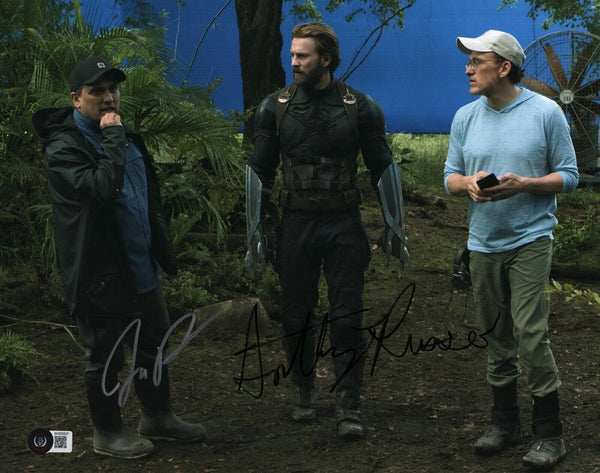 Joe & Anthony Russo Signed Autographed 11x14 Photo Avengers Endgame Beckett COA