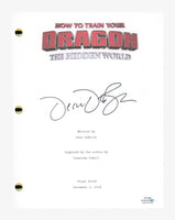 Dean DeBlois Signed How To Train Your Dragon The Hidden World Script ACOA COA
