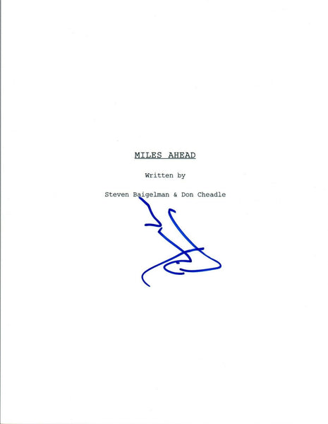 Don Cheadle Signed Autographed MILES AHEAD Movie Script Miles Davis COA AB