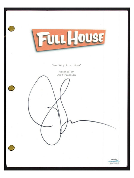 John Stamos Signed Autographed FULL HOUSE Pilot Episode Script ACOA COA