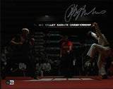 Ralph Macchio Signed Autograph 11x14 Photo The Karate Kid Crane Kick Beckett COA