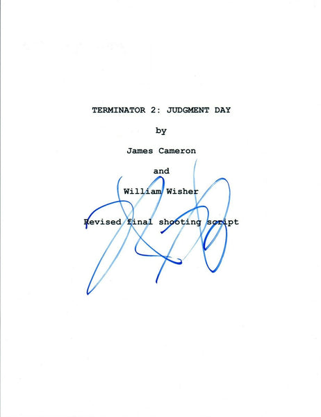 Robert Patrick Signed Autographed TERMINATOR 2 Full Movie Script COA AB