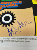 Malcolm McDowell Signed A Clockwork Orange 12x18 Movie Poster Beckett COA
