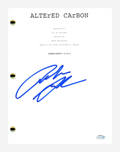 Torben Liebrecht Signed Autographed Altered Carbon Pilot Episode Script ACOA COA