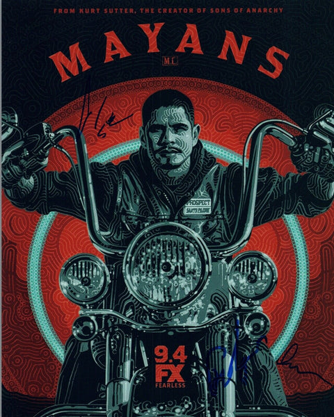 Mayans MC Cast Signed Autographed 8x10 Photo x3 Frankie Loyal Elgin James +1 COA