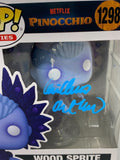 Guillermo Del Toro Signed Autograph Pinnochio Wood Sprite Funko Pop Beckett COA