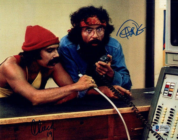 Cheech Marin Tommy Chong Signed Autograph 8x10 Photo Up In Smoke BAS Beckett COA