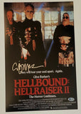 Clive Barker Signed Hellbound Hellraiser II 11x17 Movie Poster Photo Beckett COA