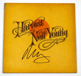 Neil Young Signed Autograph Harvest Vinyl Record Album LP Beckett COA