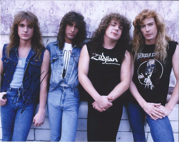 David Ellefson Dave  Megadeth Bassist Signed Autographed 8X10 Photo  B