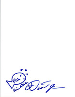 David Odom & Brian Fisher Signed Autographed Drawn Sketch The Warp Zone COA VD