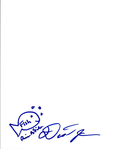 David Odom & Brian Fisher Signed Autographed Drawn Sketch The Warp Zone COA VD
